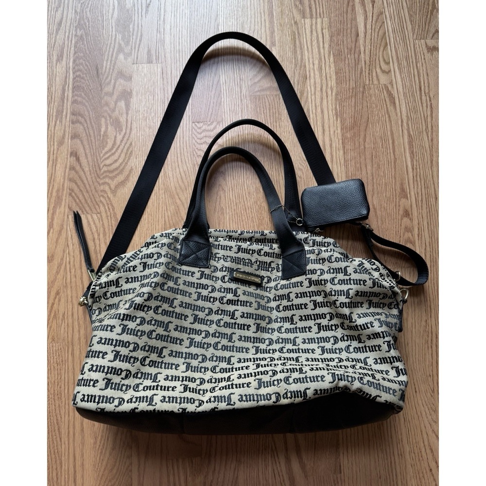 Juicy Couture Overstated Juicy Tote in Liquorice - Large Jacquard Weekender